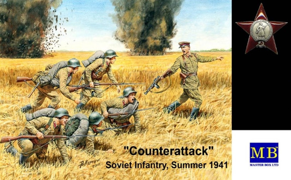 MBL3563 - Master Box - 1/35 'Counterattack' Soviet Infantry