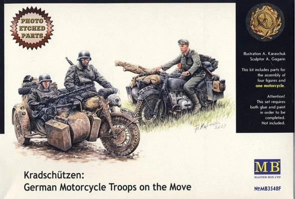 MBL3548 - Master Box - 1/35 Kradschutzen Motorcycle Troops