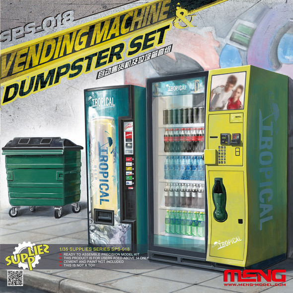 MENSPS018 - Meng - 1/35 Vending Machine & Dumpster