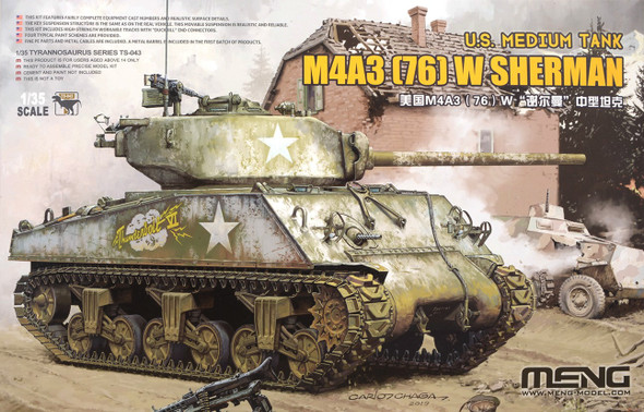 MENTS043 - Meng - 1/35 M4A3 (76)W Sherman medium tank
