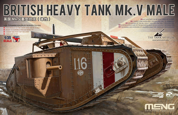 MENTS-020 - Meng - 1/35 British Heavy Tank Mk.V Male (Full Interior)