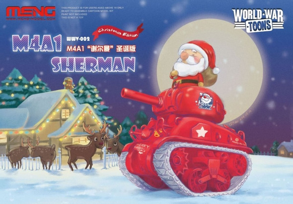 MENWWV002 - Meng - Toon Tanks: M4A1 Sherman (Xmas)