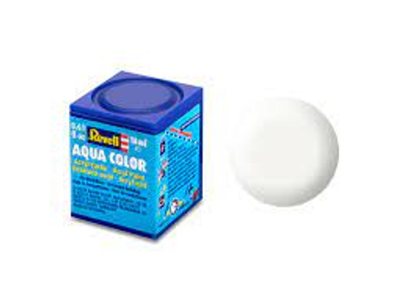 RAG36301 - Revell 18ml Acrylic Paint - Aqua Color: White Silk Matt