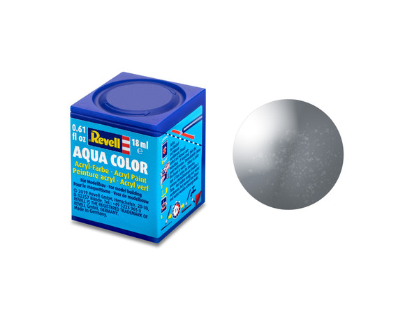 RAG36191 - Revell 18ml Acrylic Paint - Aqua Color: Steel Metallic