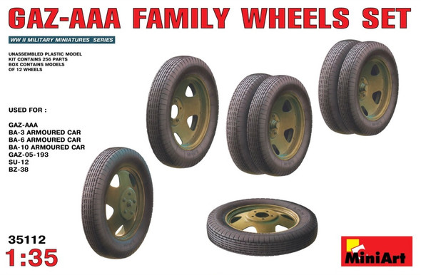 MIA35112 - MiniArt - 1/35 GAZ-AAA Wheels