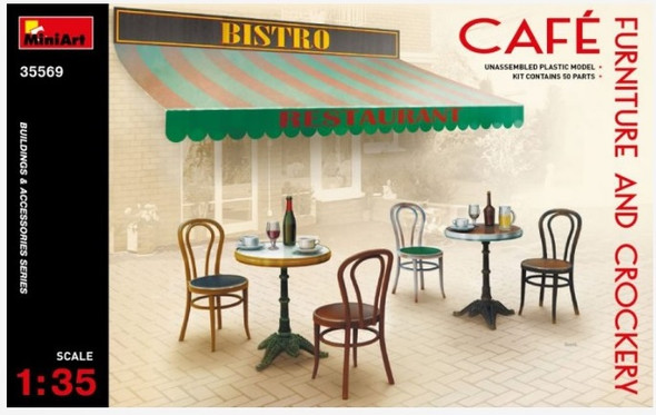 MIA35569 - MiniArt - 1/35 Cafe Furniture & Crockery