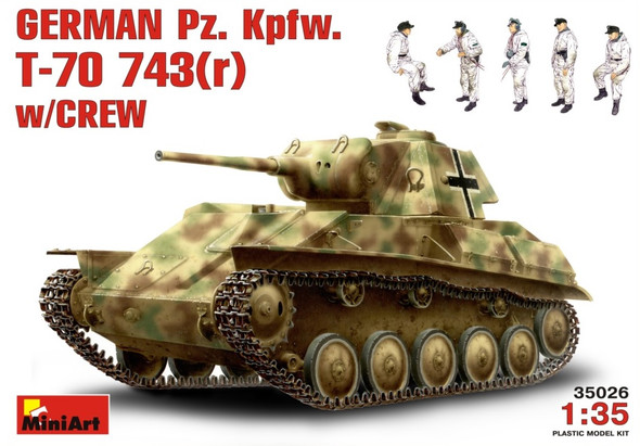 MIA35026 - MiniArt - 1/35 German T-70 w/Crew Pz.Kpfw. 743(r)