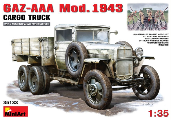 MIA35133 - MiniArt - 1/35 GAZ-AAA Mod. 1943 Cargo Truck