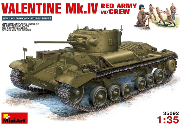 MIA35092 - MiniArt - 1/35 Valentine Mk.IV Red Army w/Crew