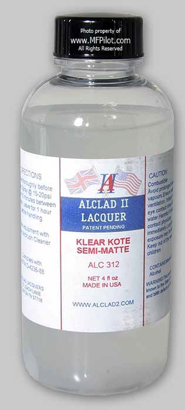 ALC312 - Alclad Clear 4oz Semi-Matte