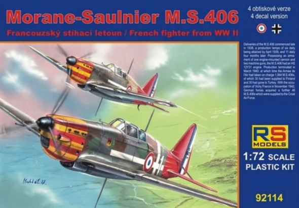 RSM92114 - RS Models - 1/72 M.S.406