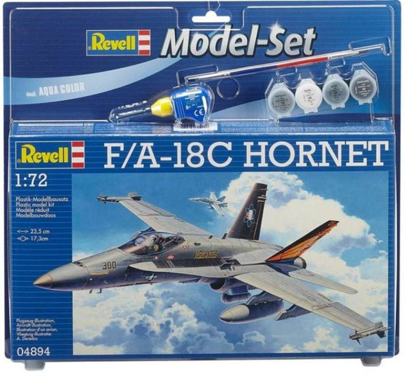 RAG64894 - Revell - 1/72 F/A-18 Hornet (MODEL SET) (Discontinued)