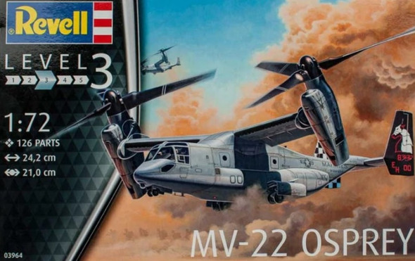 MV-22 Osprey Model Hobbyboss 1:48 Scale Kit - Detailed Plastic
