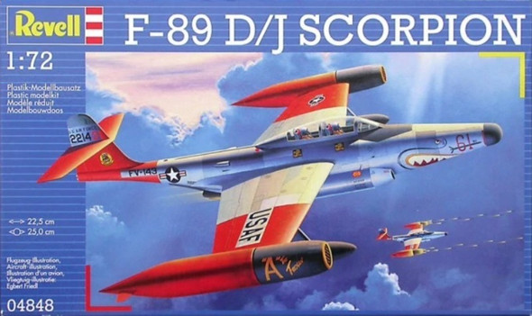 RAG04848 - Revell - 1/72 F-89 D/J Scorpion (Discontinued)