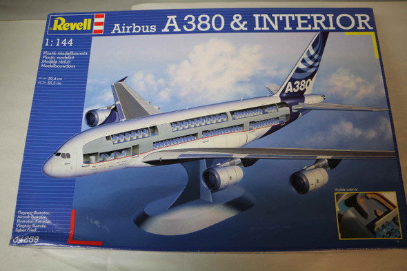 RAG04259 - Revell - 1/144 Airbus A380 & Interior (Discontinued)