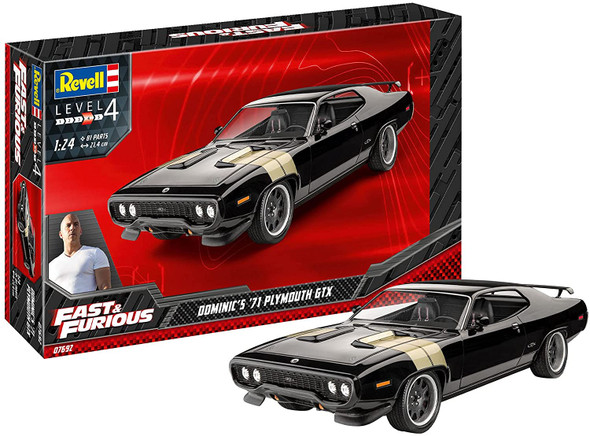 RAG07692 - Revell - 1/24 Fast & Furious Dominic's 71 Plymouth GTX (Discontinued)