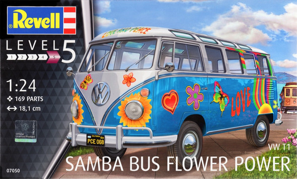 RAG07050 - Revell - 1/24 VW Samba Bus Flower Power
