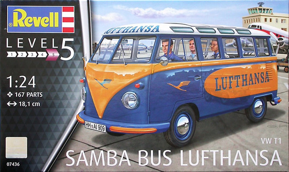 RAG07436 - Revell - 1/24 VW Samba Bus LUFTHASNSA (Discontinued)