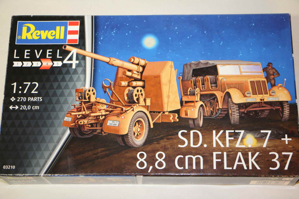 RAG03210 - Revell - 1/72 Sd.Kfz.7 w/8.8cm Flak 37 (Discontinued)