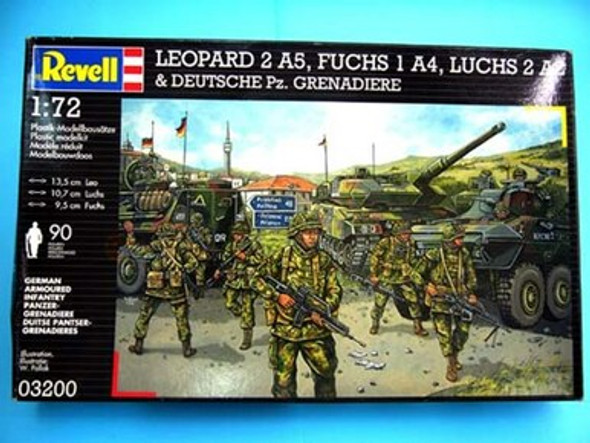 RAG03200 - Revell - 1/72 Leopard; Luchs, Fuchs, Grenadiere (Discontinued)
