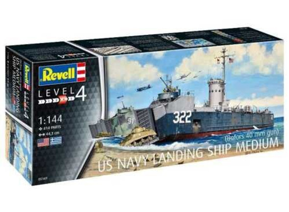 RAG05169 - Revell 1/144 US Navy Landing Ship Medium (Discontinued)