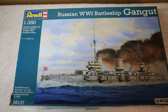 RAG05137 - Revell 1/350 Russian WWI Battleship Gangut Gangut - WWI Russian Battleship (Discontinued)