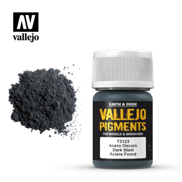 VLJ73123 - Vallejo Pigment Dark Steel - 35ml