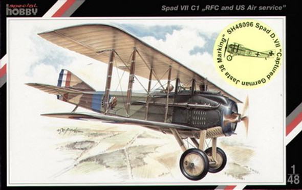 SPE48096 - Special Hobby - 1/48 Spad D.VII 'Jasta 38 markings'