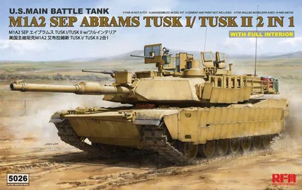 RYE5026 - Rye Field Model - 1/35 M1A2 SEP Abrams TUSK I/II