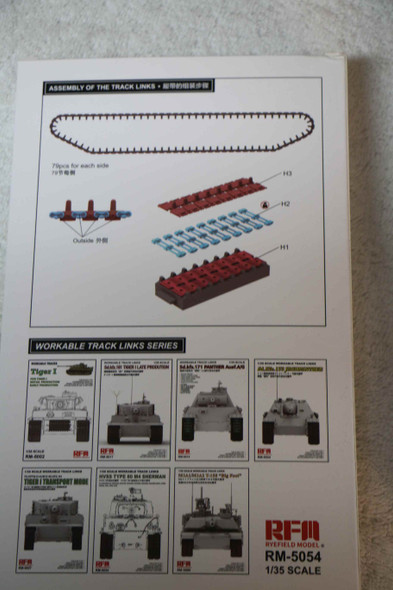 RYE5054 - Rye Field Model - 1/35 British Challenger Workable Track Links