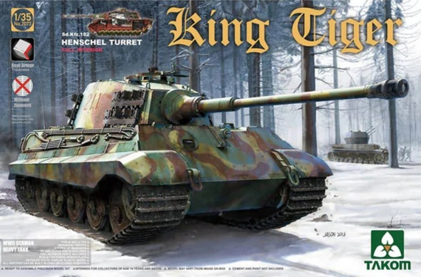 TKM2045S - Takom - 1/35 King Tiger Henschel W/Zimmerit Full Interior