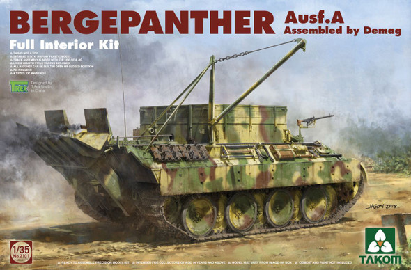 TKM2101 - Takom - 1/35 Bergepanther Ausf.A; full interior
