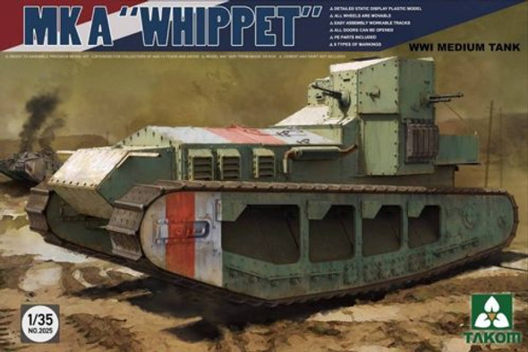 TKM2025 - Takom - 1/35 MK.A Whippet" WWI med tank"