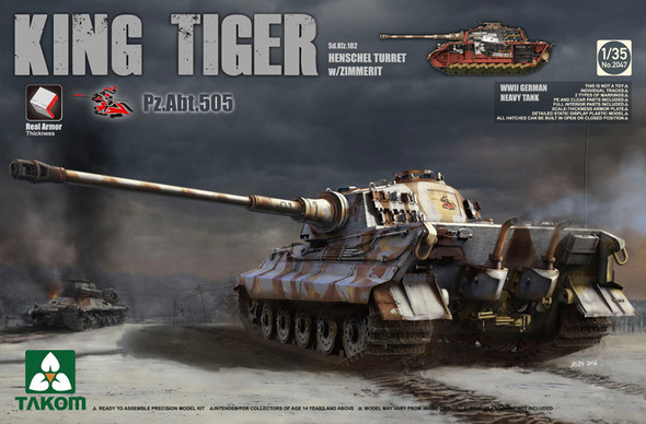 TKM2047 - Takom - 1/35 King Tiger (H) w/Zimmerit