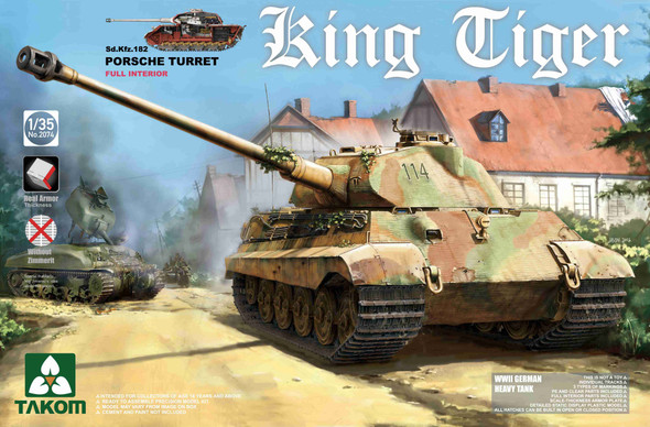 TKM2074 - Takom - 1/35 King Tiger - Porsche Full Interior Kit