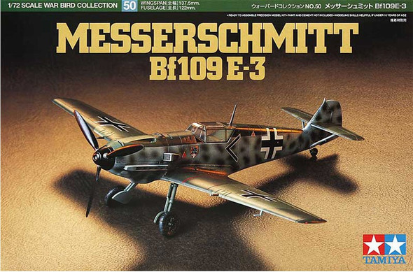 TAM60750 - Tamiya 1/72 Messerschmitt Bf109 E-3