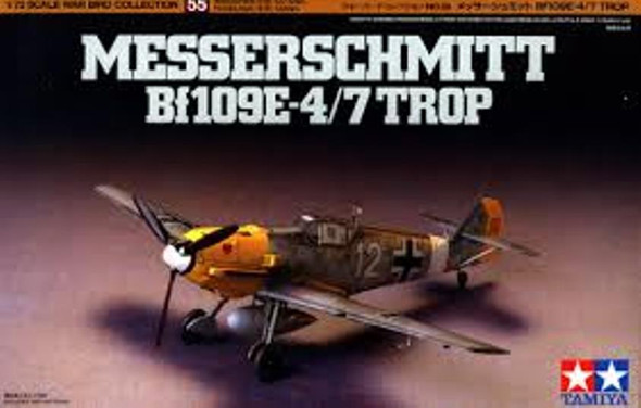 TAM60755 - Tamiya 1/72 Messerschmitt Bf109E-4/7 Trop