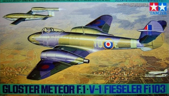 TAM61065 - Tamiya - 1/48 Gloster Meteor F.1:V-1 Fieseler (Discontinued)