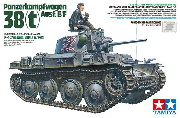 Tamiya 1/35 Panzerkampfwagen Pz.Kpfw.38(t) Ausf.E/F