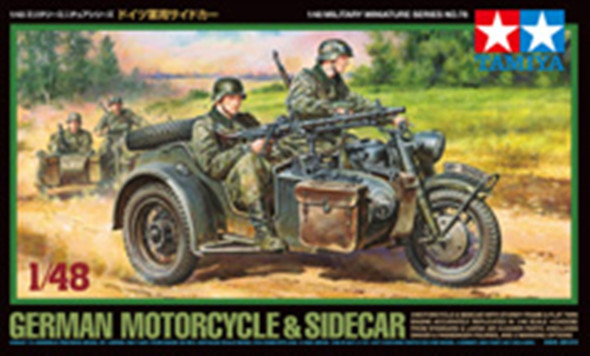 TAM32578 - Tamiya - 1/48 German Motorcycle & Sidecar