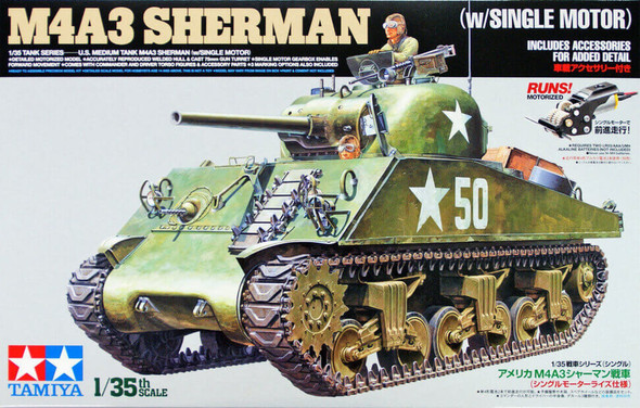 TAM30056 - Tamiya - 1/35 M4A3 Sherman Motorized