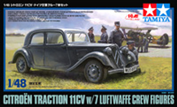 TAM89731 - Tamiya - 1/48 Citroen 11CV w/Luftwaffe Crew figs.