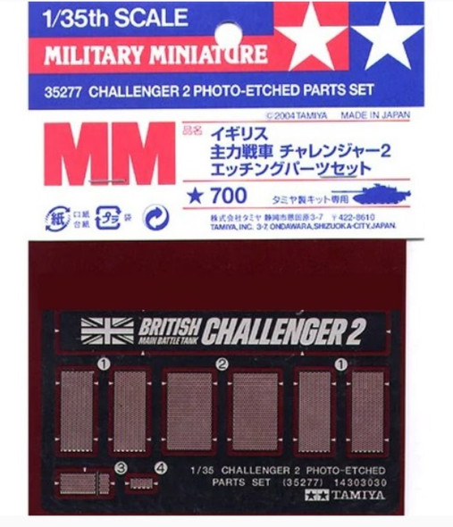 TAM35277 - Tamiya - 1/35 Challenger 2 Photo-Etched Parts Set