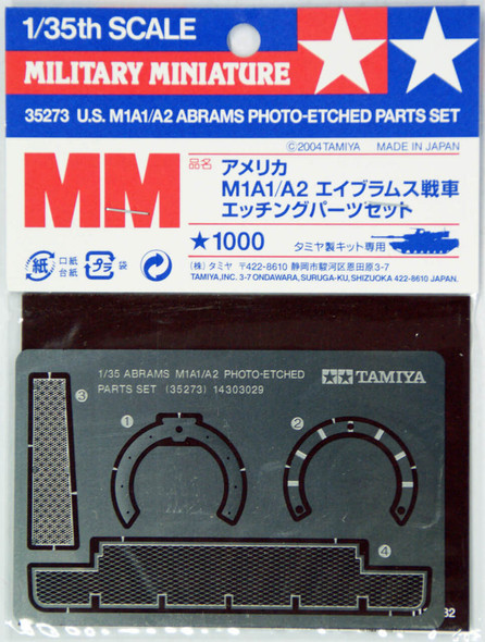 TAM35273 - Tamiya - 1/35 M1A1/A2 Abrams Photo-Etched Parts