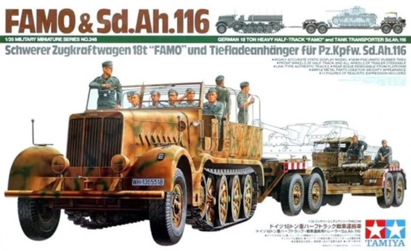 TAM35246 - Tamiya - 1/35 German 18 Ton Heavy Half-Track 'FAMO' and Tank Transporter Sd.Ah.116