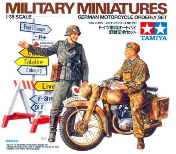 TAM35241 - Tamiya - 1/35 German Motorcycle Orderly Set