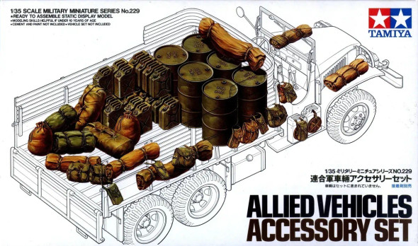 TAM35229 - Tamiya 1/35 Allied Vehicles Accessory Set