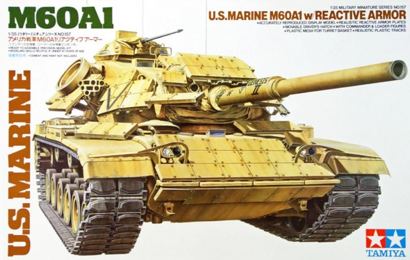 TAM35157 - Tamiya 1/35 U.S. Marine  M60A1 with Reactive Armor