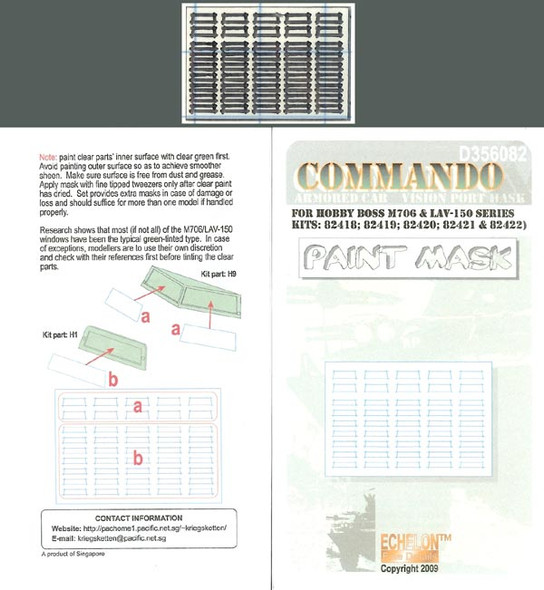 EFDD356082 - Echelon Fine Details 1/35 Vision Port Masks