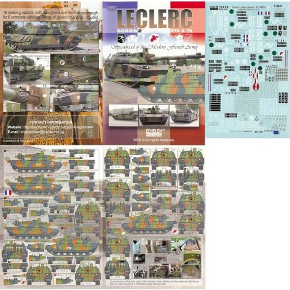 EFDT35021 - Echelon Fine Details 1/35 Leclerc Decals